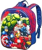 3D Kindergartenrucksack für Kinder 31×26×11 cm – Rucksack für Avengers Fan – Freizeitrucksack für Jungen, Alter 3 bis 7 Jahre, Vorschule Grundschule, Reisen, Geschenk, Offizielles Gadget