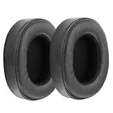 SOIMISS 1Satz Ersatz Ohrpolster für Schwarze Atmungsaktive Ohrpolster aus Hochwertigem Kunstleder und Memory Schaum Schutz für Ihre Ohren
