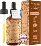 JOJOBAÖL BIO Kaltgepresst | Für Haare Haut Nägel - 100% Natürlich & Rein | Haaröl, Gesichtsöl, Körperöl Straffend | Anti-Aging für elastische Haut - Vegan | Feuchtigkeitspflege - Made in Germany