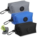 3 Stück Kotbeutelspender Für Hunde Weicher Tragbarer Hundekotbeutelspender Hundekotbeutel Dispenser Hundekotbeutelhalter Zum Spazierengehen Mit Dem Hund Laufen Wandern Für Alle Leinen (3 Farben)