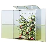 GFP Gewächshaus Tomatenhaus Emma 147 x 73 x 173 cm, 8 mm wärmedämmende Polycarbonatplatten