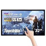 TouchWo 32-Zoll Interaktiver Touchscreen-Monitor, Smart Board mit Wandhalterung, Android 11 Smart Touch Screen Präsentations-Whiteboard für Büro & Klassenzimmer, 4 GB RAM & 32 GB ROM
