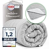 Welldora OPTICLIMA Allergiker Bettdecke 220x240 | Fachärztlich getestet & Oeko-Tex | Zweiteilige Sommerdecke & Winterdecke | 4 Jahreszeiten Bettdecken mit Druckknöpfen | Premium Duvet 220x240cm