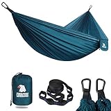 COVACURE Hängematte Outdoor - 70 Denier Rhombic Ripstop Nylon, 0,6kg Ultraleicht Kompakt Gadgets für Reise Camping Garten Survival (Aufgewertet)