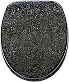 Robuster Glitzer-Toilettensitz, Badezimmer, Harz, WC-Sitz, Badezimmer-Zubehör, stilvolles Glitzer-WC-Sitz-Scharnier