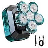 Luctry Glatzen Rasierer Herren elektrisch, Luctry Kopfrasierer für Männer mit Glatze, 5D Magnetischer Elektrorasierer, IPX7 Wasserdicht Glatzen Rasierer Herren (dunkelgrün)