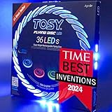 TOSY Flying Disc – 36 LEDs, Hell, Smart-Modi, automatisches Aufleuchten, wiederaufladbar, Geburtstags, Ostern, Camping, Männer/Jungen/Kinder, 175g Frisbee