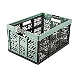 keeeper Stabile Profi-Klappbox mit Soft-Touch Griffen, 54 x 37 x 28 cm, 45 l, Ben, Nordic Green
