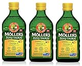 Möller's Omega-3 Lebertran Zitrone,Flüssigkeit (250ml) - 3-Pack