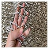 LINGDSWULING Edelstahl Seilnetz Sicherheitszaun Bauernhöfe Balkon-sicherheitsnetz Maschen Fallschutznetz for Große Höhen Langlebiges Hirschzaunnetz Geländer(9.8x26.2ft(3x8m))