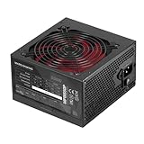 Mars Gaming MPIII550P, PC-Netzteil ATX 550W, 5 Jahre Garantie, 85% Effizienz, Digitales APFC-System, 120mm FDB-Lüfter mit AI-RPM, DC-DC- und SMD-Technologie, extra Lange Flachkabel, Schwarz