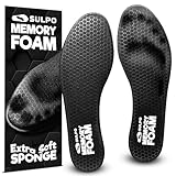 SULPO Memory Foam Einlegesohlen - Weiche, Komfortable & Dünne Einlegesohlen Herren & Damen Einlagen für Sneaker Sport Schuhe Unterstützen Fußkomfort & Passform Große 38