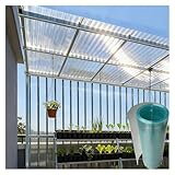 Transparente Thermo-Lichtplatten für den Außenbereich, Fiberglas-Dächer, Gewächshäuser, Carports, Gartenhaus, Ersatzplatten (1,2 x 1,2 x 3 m)