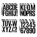 9 Blatt Buchstaben Aufkleber, 7,6 cm Schwarze Klebebuchstaben, Vinyl Klebebuchstaben Wetterfest für Briefkasten Aufkleber Name, Basteln, Schilder, Poster, Fenster