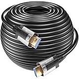 Siwket 8K HDMI Fibre Optic Cable 4M Optical HDMI 2.1 Cable 48Gbps Ultra High Speed 8K @ 60Hz 4K @ 120Hz Dynamic HDR eARC Dolby HDCP 2.2&2.3 for HDTV/Projector/Home Cinema/TV Box