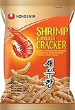 Nong Shim Shrimp Flavoured Cracker – Knusprige Krabbencracker Seawu Kang - koreanischer Snack für jeden Tag – 1 x 75g