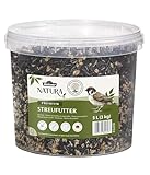 Dehner Natura Premium Wildvogelfutter, Streufutter, Ganzjahresfutter proteinreich / energiereich, hochwertiges Vogelfutter für Wildvögel, 3 kg