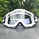 IZHAOGJING Motocross Brille, Crossbrille Motorrad-Sonnenbrille for Herren, Motocross, Sicherheitsschutz, Nachtsicht, Helmbrille, Vintage-Fahrbrille(IOOXI17)