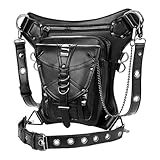 Gürteltasche – Renaissance Drop-Beintasche, Steampunk-Taillentasche Aus PU-Leder, Wasserdichte Retro-Punk-Beingurttaschen, Reise-Wander-Gürteltasche Für Frauen | Outdoor-Festival, Cosplay, Streetwear,
