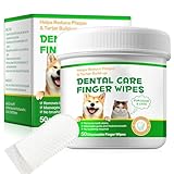 Zahnpflege Finger-Pads für Hunde und Katzen | 50 Stück | Zahnreinigung ohne Bürsten | Reduziert Zahnbelag & Zahnstein | Erfrischt den Atem | Von Tierärzten empfohlen