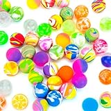 HAKACC 50 Stück Flummies für Kinder 25 mm Flummis Springball Bunte Flummis Gummibälle Hüpfbälle für Kindergeburtstag Gastgeschenke Belohnungen im Klassenzimmer Verwendet Werden