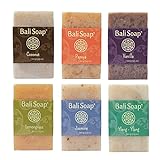 Bali Soap – Green Collection – natürliche Seife für Männer und Frauen – vegan, handgemacht, Badeseife – Variety Soap Pack, je 100 g