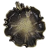 Veemoon Kupfer Tintenfass Tintenplatte mit Fröschen Lotusblatt Design Kalligraphisches Zubehör für Anfänger und Künstler Multifunktionale Tintenschale Schreibtisch