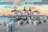 Ostsee Globetrotter - Kalender 2026 - Von behaglichen Strandkörben und raeun Küsten - Heye-Verlag - Wandkalender mit fantastischen Fotos - 58 cm x 39 cm