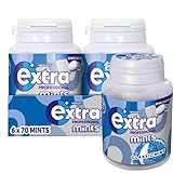 Extra Professional Mint Zuckerfreie Lutschpastillen, Multipack mit 6 x 70 Lutschbonbons, Süßigkeiten mit Minzgeschmack, Xylitol Mints, Lutschbonbons für frischen Atem