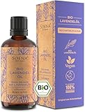 BIO Lavendelöl Ätherisches Öl [BIO-ZERTIFIZIERT] 100% NATURREIN Aus Echtem Lavendel: Lavendula Angustifolia – Frei von Zusatzstoffen | Aromatherapie - Abgefüllt in Deutschland
