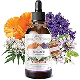 SchlafFix Tinktur 100 ml – Pflanzliche Einschlafhilfe – 1:1 Extrakt mit Baldrian, Lavendel, Zitronenmelisse, Passionsblume, Kalifornischem Mohn – Schlafqualität & innere Ruhe – vegan