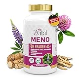 ZVITAL Meno – Für Frauen 45+ in den Wechseljahren | Hormon-Balance mit Mönchspfeffer, Yamswurzel, Rotklee, Ashwagandha & Vitaminen | Vegane Menopause-Kapseln, Nahrungsergänzungsmittel, 90 Kapseln