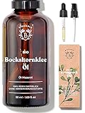 Bionoble Bockshornklee-Öl Bio 50ml - Öl-Mazerat aus Bockshornkleesamen + Sonnenblumenöl - Körper, Brustbereich, Gesäß, Haare, Nägel - Vegan Fenugreek Oil - Glasflasche + Pipette + Pumpe