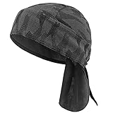 HASAGEI Sports Bandana Cap Herrem Damen Biker Bandanas Kopftuch Hat (Schwarz)