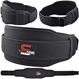 Gewichthebergürtel für Fitnessstudio, Fitness Training doppelte Stärke Neopren 14 cm, Bodybuilding, Workout-Gürtel, Männer Frauen Unterstützung Powerlifting Kniebeugen Kreuzheben (Medium, Schwarz)