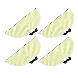 ZJchao 4er-Pack Wiederverwendbare Staubsauger-Wischpads, Waschbare Mikrofaser-Reinigungsköpfe für Roboterstaubsauger, Kompatibel mit RV2001WD RV2002WD Bodenpflege mit Hoher Absorption