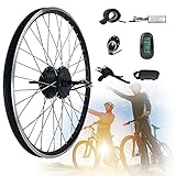 Elektrische Bike Conversion Kit 36V/48V 250/350/500W Hinten Rad Elektrische Fahrrad Motor Conversion Kit, E-Bike Rad Hub Ebike Conversion Kit Mit Lcd6 Display,28In-36V/250W