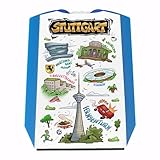 Stuttgart Pop Art Comic Parkscheibe lustig gestalteter Eiskratzer für Autofahrer, praktisches Stuttgart-Andenken