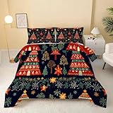 Syhi Qlty Bettdecke 135x200 4 Jahreszeiten,Kiefer Vierjahreszeiten Steppdecke Ganzjahresdecke Bettdecken - Bunt Bettdecke Ohne Bezug Waschbar mit 2 Kissenbezug 80x80cm WeihnachtsdekorationDF312