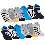 Cirorld Sneaker Kinder Socken, 6 Paar Sportsocken Jungen,Fussball Baumwolle Schulkind Socken, Bunte Kindersocken für Alltag und Sport 35-38