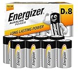 Energizer Batterien, Power Mono D Alkaline, 8 Stück Amazon Exklusiv