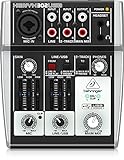 Behringer XENYX 302USB 5-Kanal Audio Mischpult mit USB Interface, XENYX Mikrofon Preamp, für Podcast, Home Recording & Streaming, inklusive Cubasis LE Software