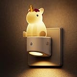 LOHAS-LED Nachtlicht Steckdose, 3D Cute Nachtlicht mit Dämmerungssensor, Farbwechsel, RGB & Warmweiß 3000K, Nachtlichter Baby für Kinderzimmer, Flur, Treppenhaus, Schlafzimmer