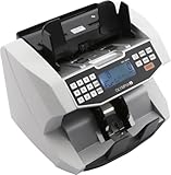 Olympia NC 590 Geldzähler (für Scheine, Echtheitsprüfung, Additionsfunktion, LCD-Display, Geldzähl-Maschine für Euro, Dollar, Pfund, Profi Geldscheinzähler mit Frontloader)