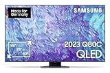 Samsung QLED 4K Q80C 50 Zoll Fernseher (GQ50Q80CATXZG, Deutsches Modell), Smart-TV, Direct Full Array, Neural Quantum Prozessor 4K, Real Depth Enhancer [2023]