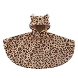 Generisch Gemütlicher Wickelumhang für Kinder winddicht und warm für alle Jahreszeiten ideal für Kinder im Alter von 1 bis 8 Jahren (Brown 12-24 Months)