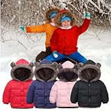 Holdes Kinder Bären Wintermantel,Entzückende Kinder-Wintermäntel für Jungen | Modischer Jungenmantel, warme Kinderkleidung für kaltes Wetter, Zuhause, Schule im Alter von 1–4 Jahren