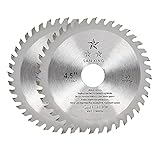 Kreissägeblätter, 115 x 22,2 mm, 40 Zähne, Holz, Hartmetall, Sägen für Metall, Holz, Stein, Glas, Kunststoff, Schneidscheibe, kabellos, Sägezahn, 2 Stück