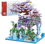 Ideas QLT Japan Architecture The Moon Palace Pavilion Micro Mini Bausteine,Klemmbausteine Pflanzen Japanisch Ideas deko Geschenk für Erwachsene (Nicht Kompatibel Mit Lego Haus 4574PCS)