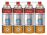 Bright Spark BS3656 Catering-Gaskartuschen 220 g, 4-er Set, Mehrfarbig